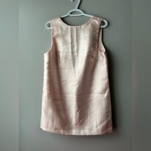 H&M Divided Blush Pink Satin Mini Dress with Bow on the Back - Size Medium